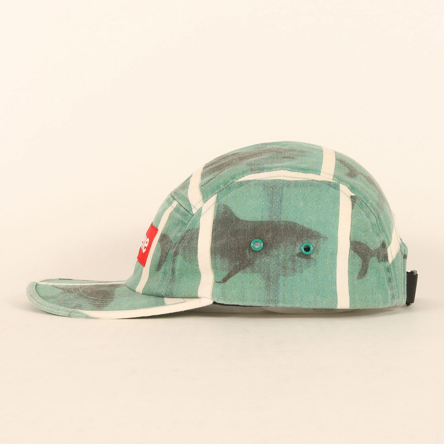 25SS ×Damien Hirst シャーク柄 BOXロゴ キャンプキャップ(Camp Cap)