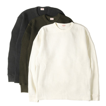 [3枚セット] スーパーヘビーワッフル サーマル ロングスリーブ Tシャツ