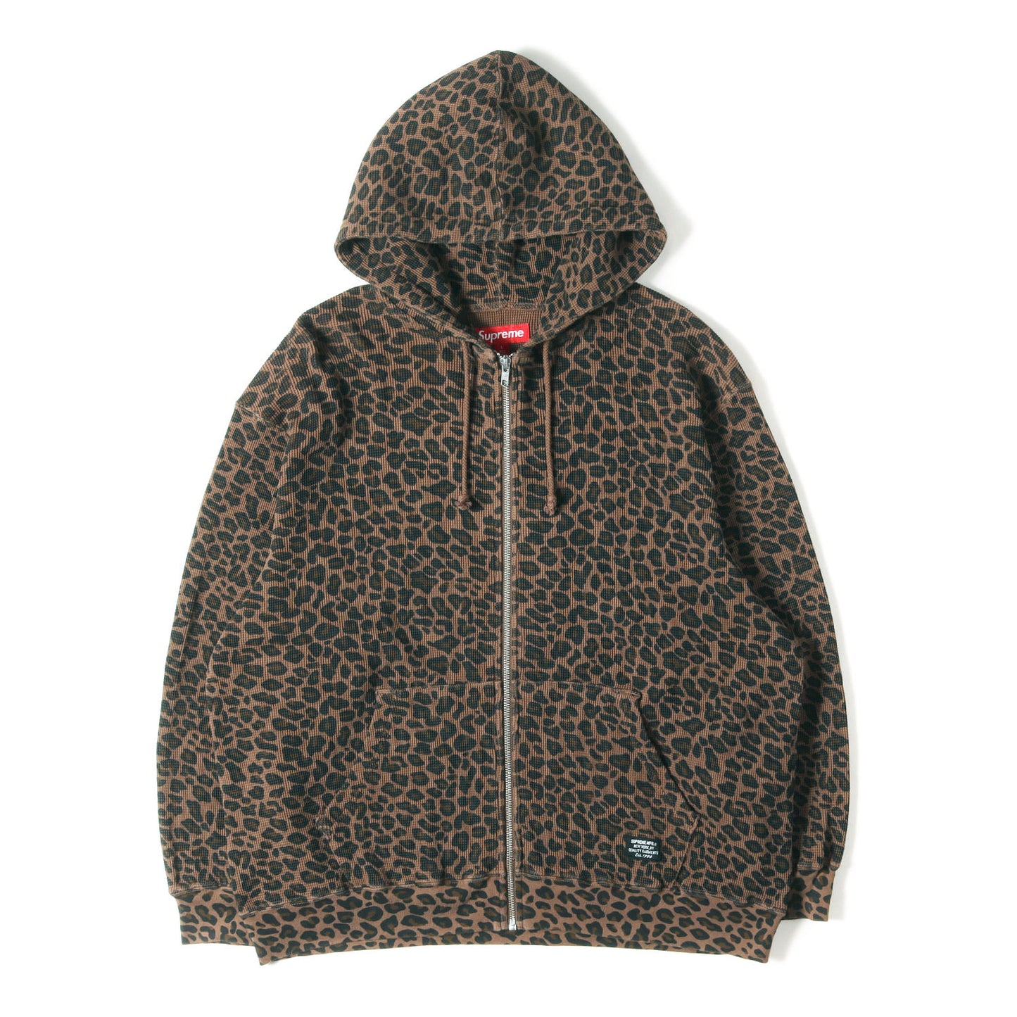 25SS レオパード柄 サーマル フルジップ パーカー(Hooded Zip Up Thermal)