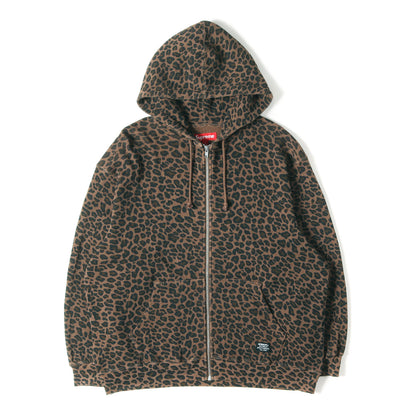 25SS レオパード柄 サーマル フルジップ パーカー(Hooded Zip Up Thermal)