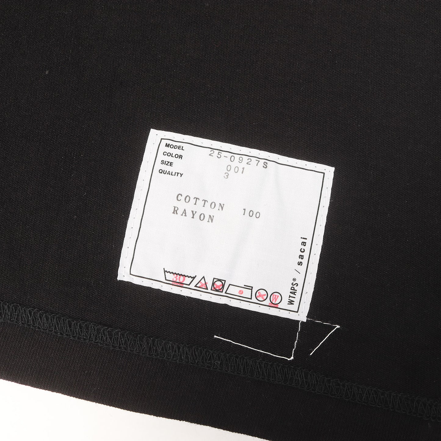 24AW ×Sacai フロッキープリント ヘビー Tシャツ(Flock Print T-Shirt / SS / COTTON. SACAI)