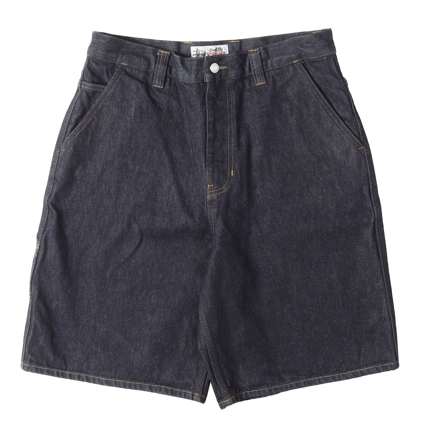 25SS ワンウォッシュ加工 デニム ワークショーツ(RAW DENIM WORK SHORT)