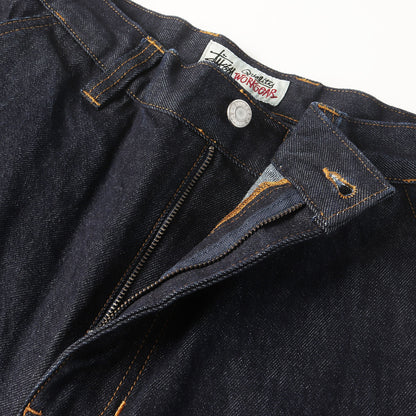 25SS ワンウォッシュ加工 デニム ワークショーツ(RAW DENIM WORK SHORT)