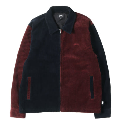太畝コーデュロイ 2トーン フルジップ ワークジャケット(Mix Up Cord Jacket)