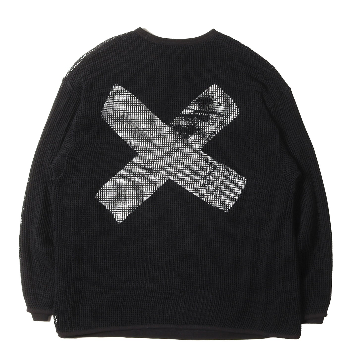 24SS メッシュレイヤード クロスプリント ロングスリーブ Tシャツ(GHILL / LS / COTTON. LLW)