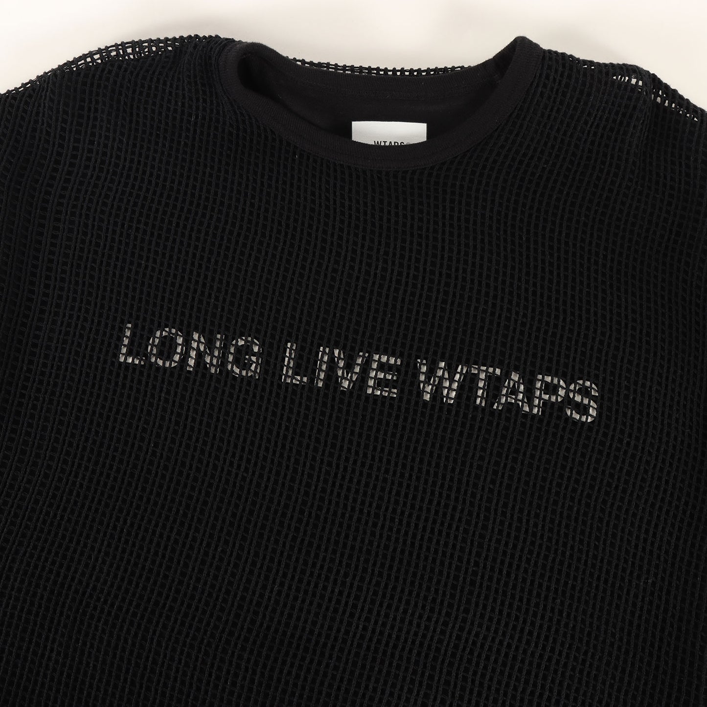 24SS メッシュレイヤード クロスプリント ロングスリーブ Tシャツ(GHILL / LS / COTTON. LLW)
