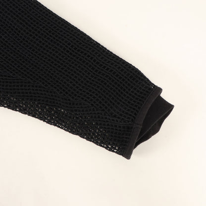 24SS メッシュレイヤード クロスプリント ロングスリーブ Tシャツ(GHILL / LS / COTTON. LLW)