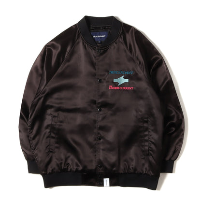 20SS ロゴ刺繍 サテン スタジャン(ECHO SATIN JACKET)