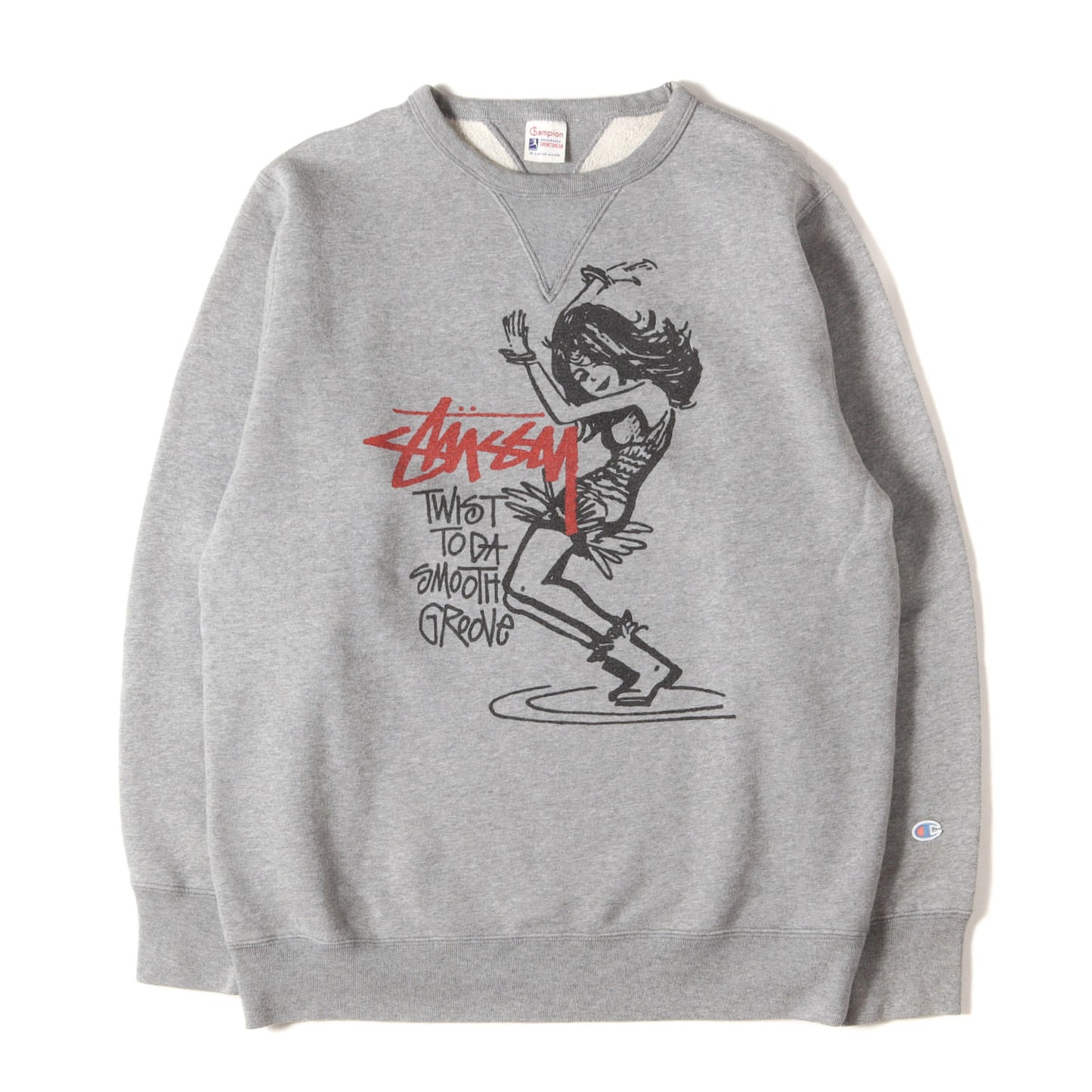 ×Champion ツイストガール 両V スウェット