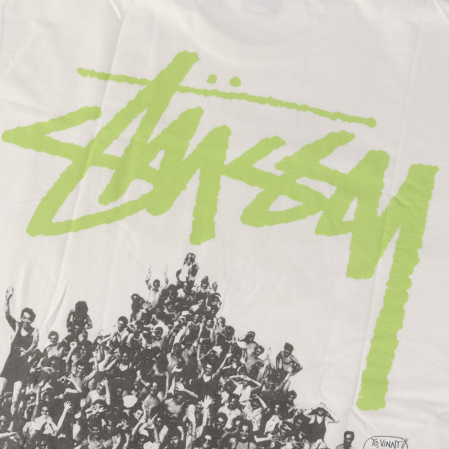 ピグメントダイ加工 オールドフォト グラフィック Tシャツ