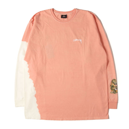 タイダイ染め ドラゴン プリント ロングスリーブ Tシャツ