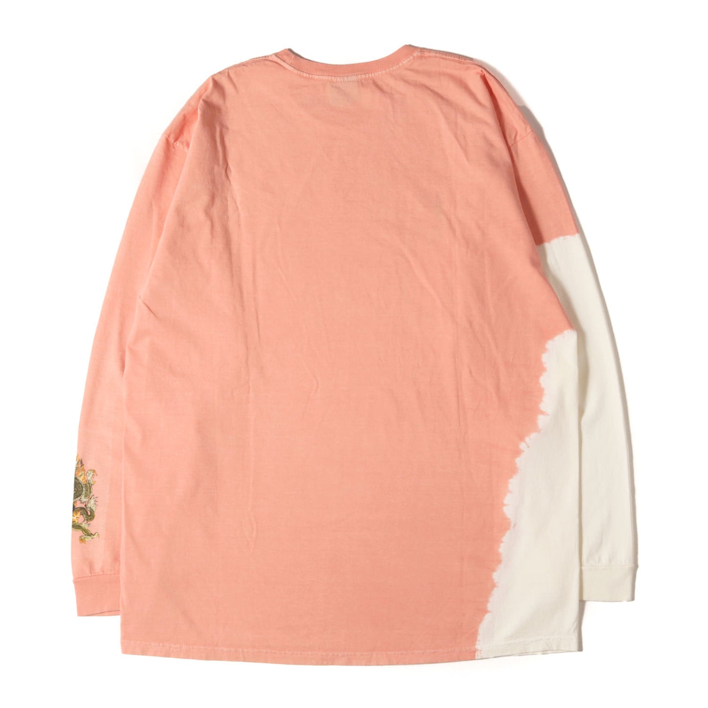 タイダイ染め ドラゴン プリント ロングスリーブ Tシャツ
