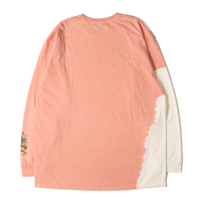 タイダイ染め ドラゴン プリント ロングスリーブ Tシャツ