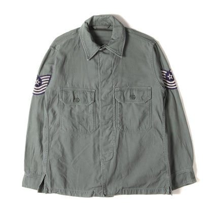 50s 米軍実物 U.S.AIR FORCE コットンサテン ユーティリティ シャツ