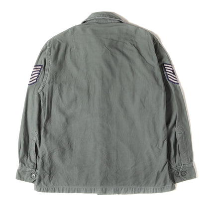50s 米軍実物 U.S.AIR FORCE コットンサテン ユーティリティ シャツ