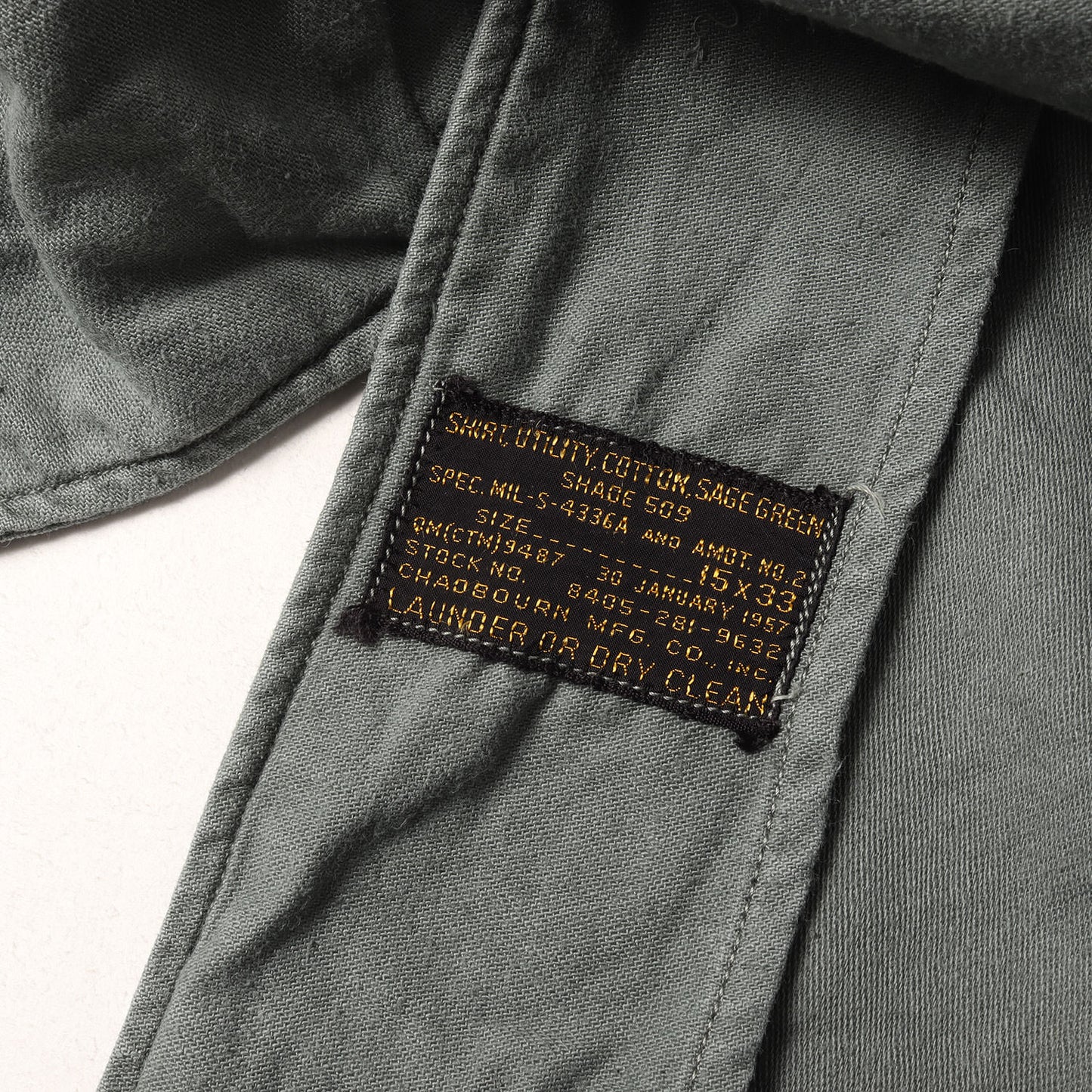 50s 米軍実物 U.S.AIR FORCE コットンサテン ユーティリティ シャツ