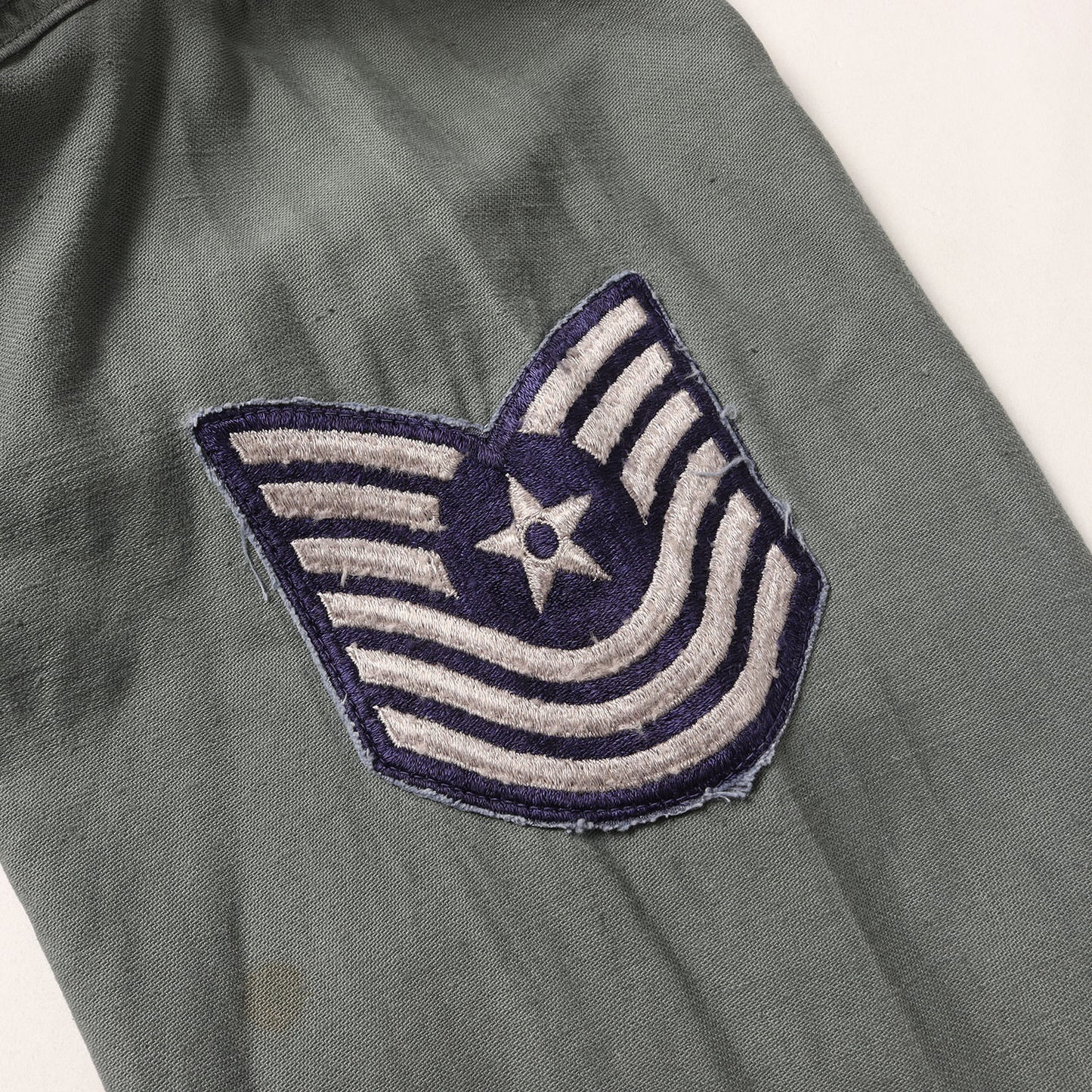 50s 米軍実物 U.S.AIR FORCE コットンサテン ユーティリティ シャツ