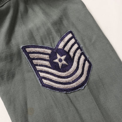 50s 米軍実物 U.S.AIR FORCE コットンサテン ユーティリティ シャツ