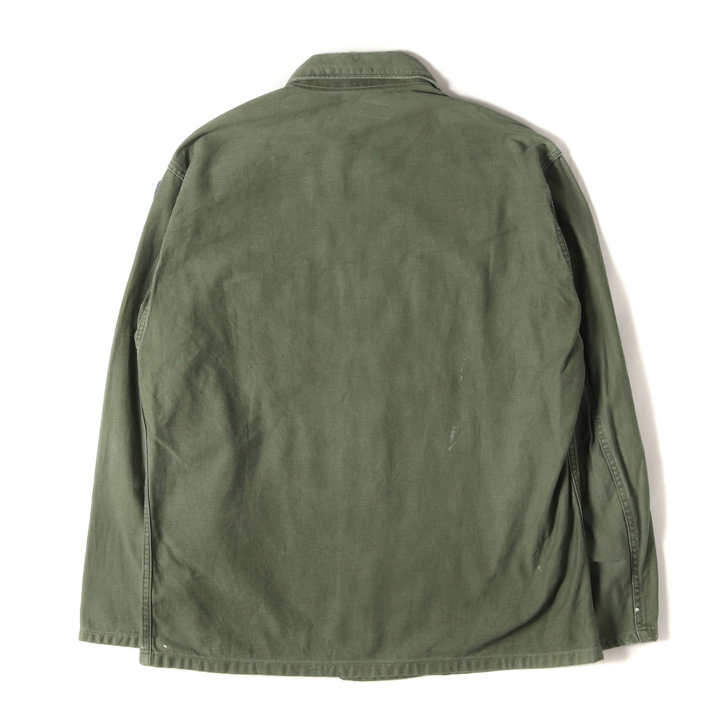 [筒袖タイプ] 60s 米軍実物 1st 後期 コットンサテン ユーティリティ シャツ