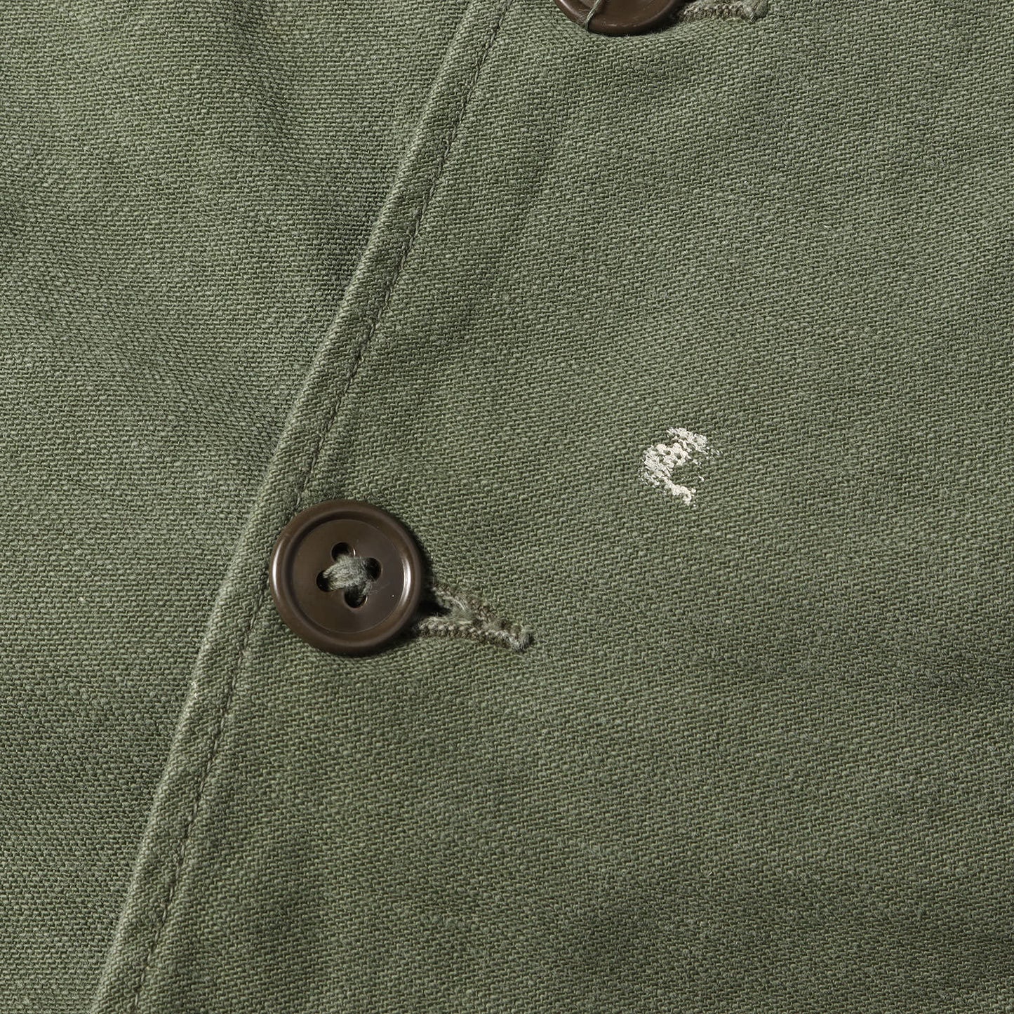[筒袖タイプ] 60s 米軍実物 1st 後期 コットンサテン ユーティリティ シャツ