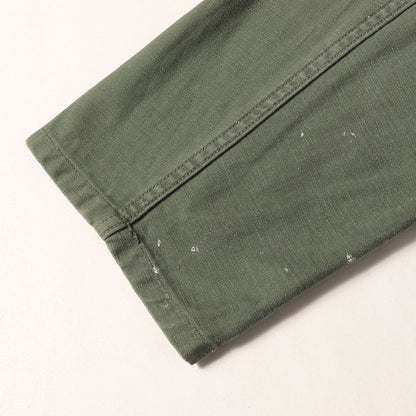 [筒袖タイプ] 60s 米軍実物 1st 後期 コットンサテン ユーティリティ シャツ