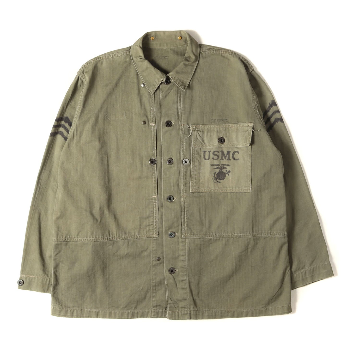 [スペシャル] 40s 米軍実物 USMC P-44 HBT ヘリンボーンツイル ジャケット