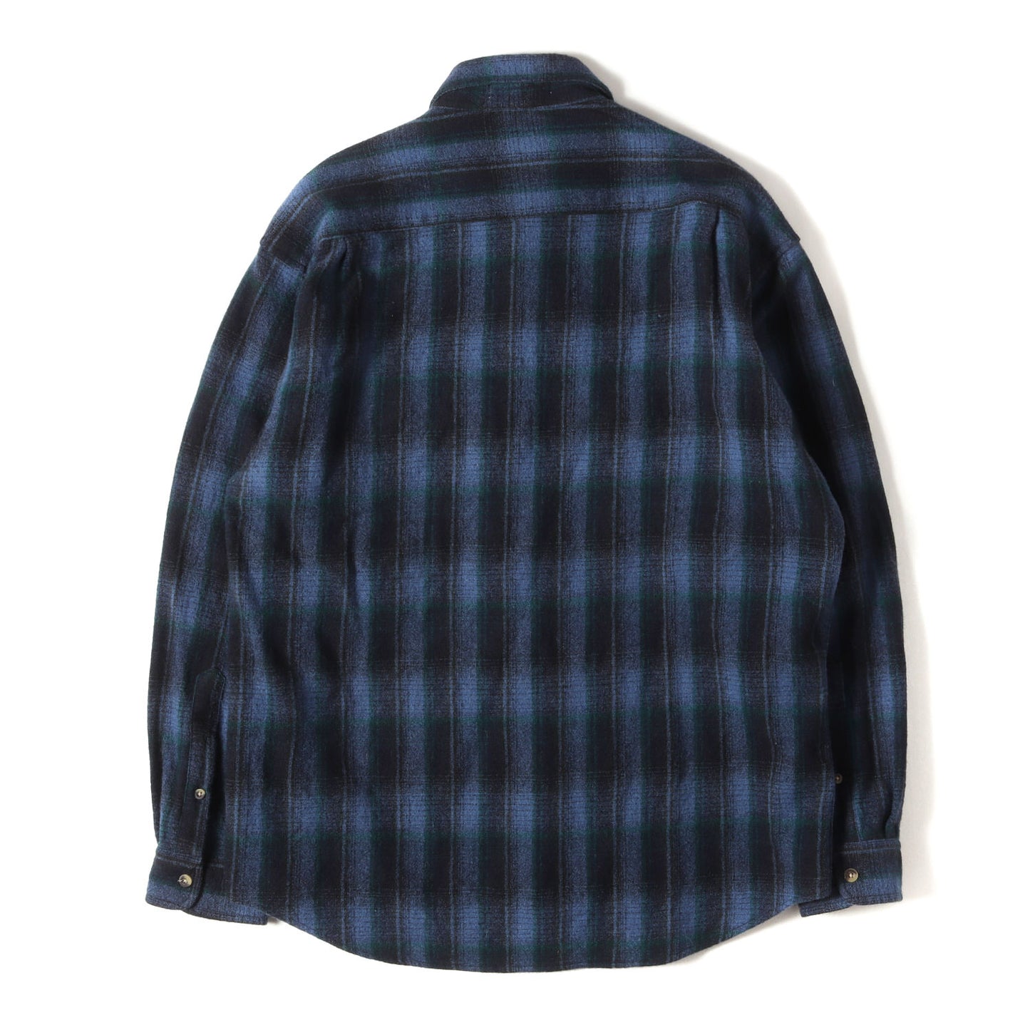 オンブレチェック ウール ボタンシャツ OUTDOOR SHIRT