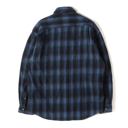 オンブレチェック ウール ボタンシャツ OUTDOOR SHIRT