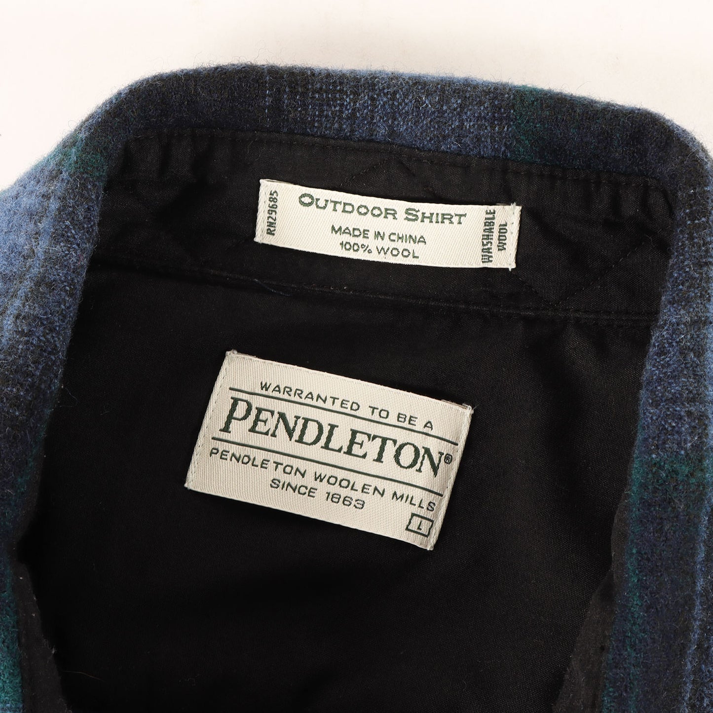 オンブレチェック ウール ボタンシャツ OUTDOOR SHIRT