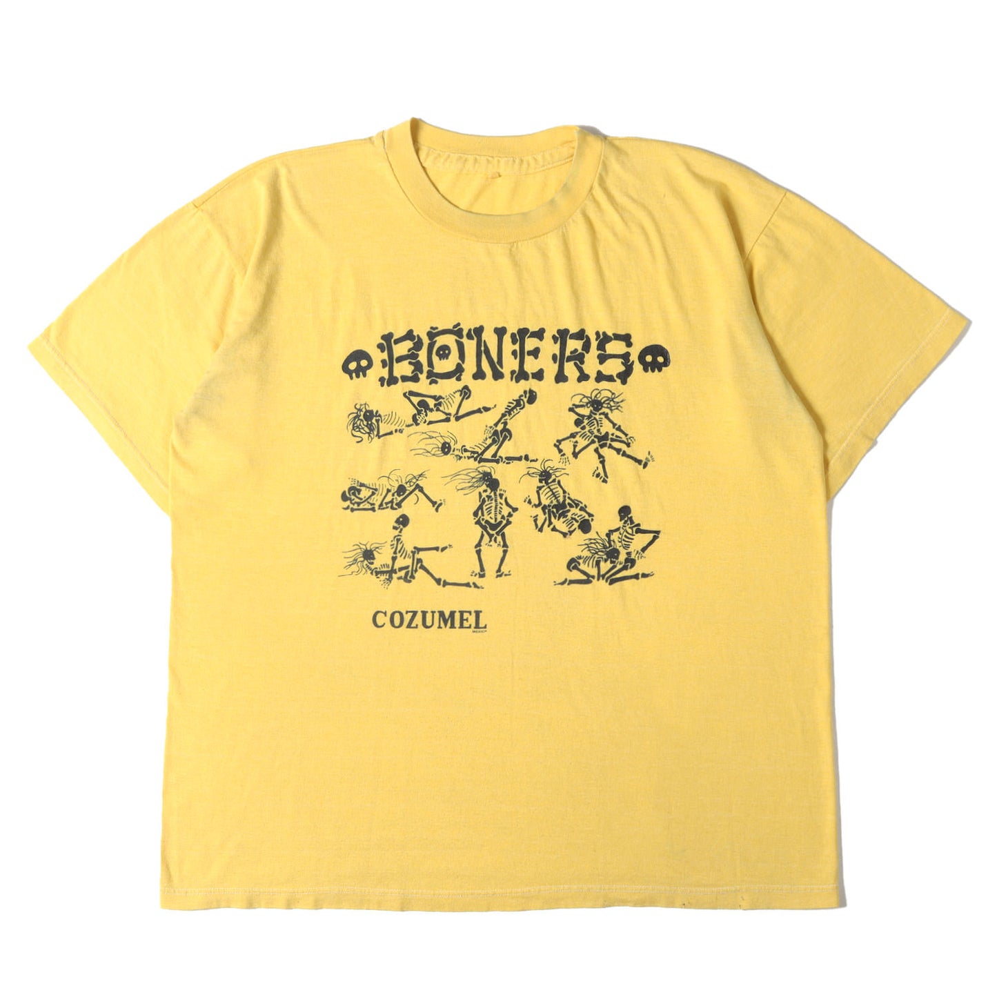 [人気モデル] 90s BONERS スケルトン スカル 四十八手 エロ Tシャツ