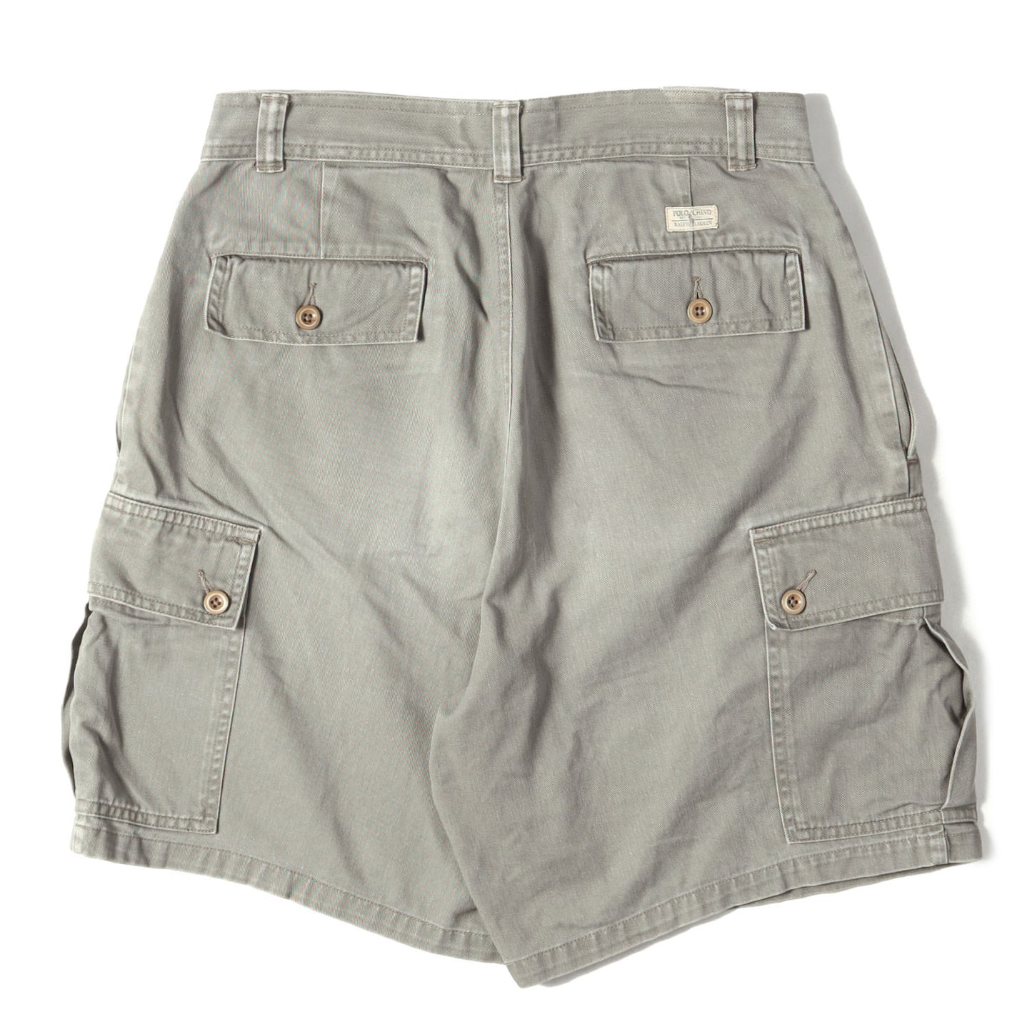 [GOODフェード] 90s ポロチノ ワンタック コットン カーゴ ショーツ POLO CHINO