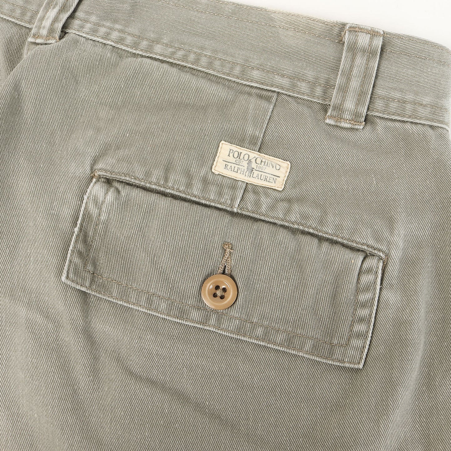 [GOODフェード] 90s ポロチノ ワンタック コットン カーゴ ショーツ POLO CHINO