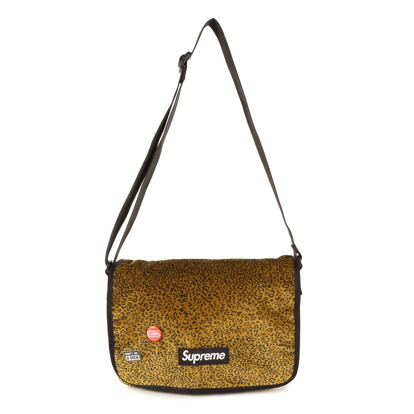 25AW レオパード ベルベット スモール メッセンジャーバッグ(Velvet Small Messenger Bag)
