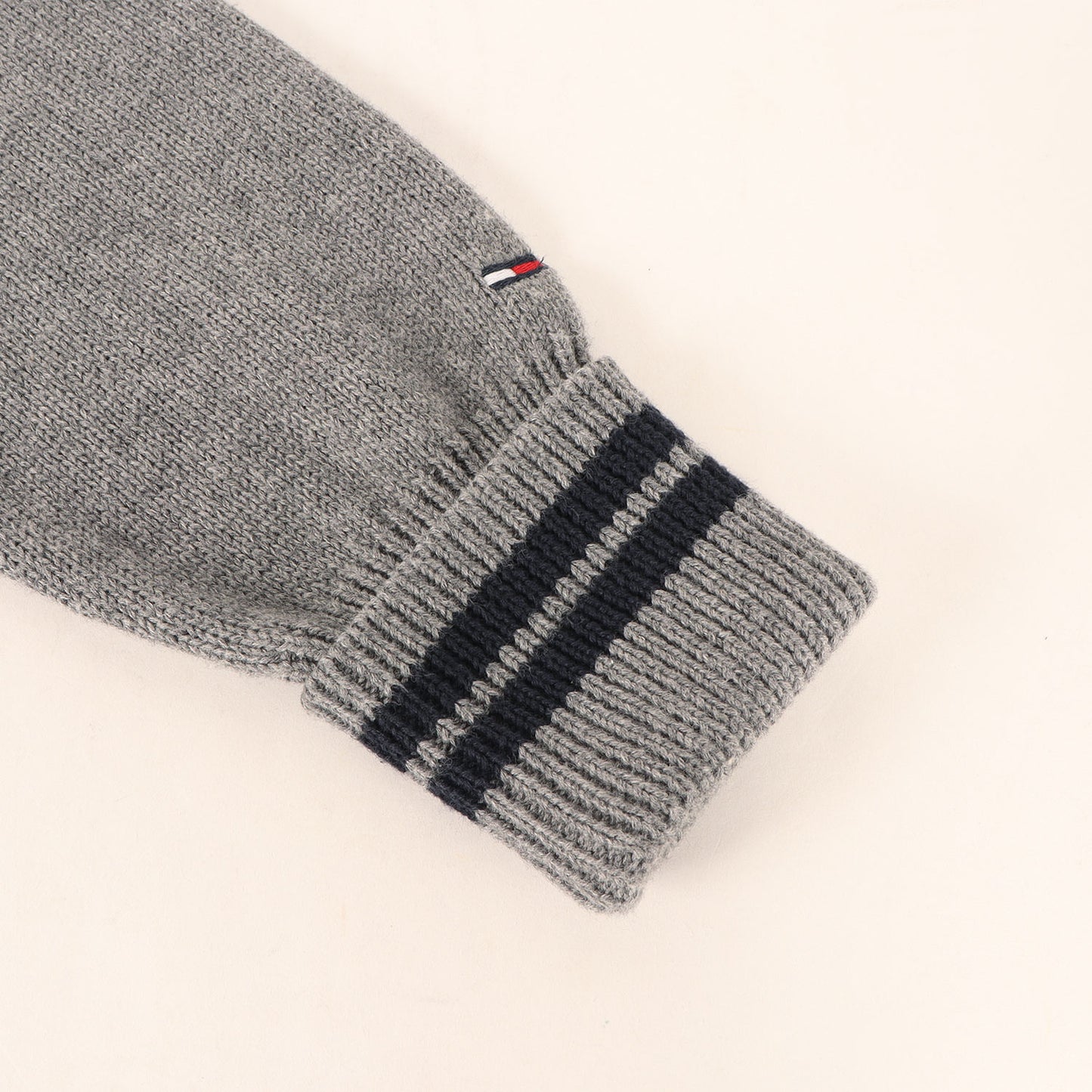 HILFIGER DENIM レタード コットンニット カーディガン