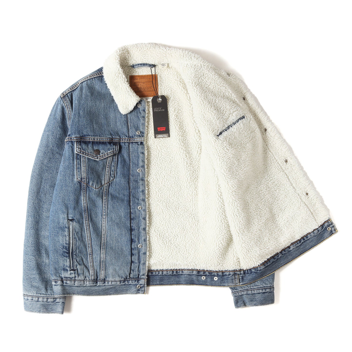 [リーバイスプレミアム] シェルパボア 3rd デニム トラッカージャケット (TYPE 3 SHERPA TRUCKER)