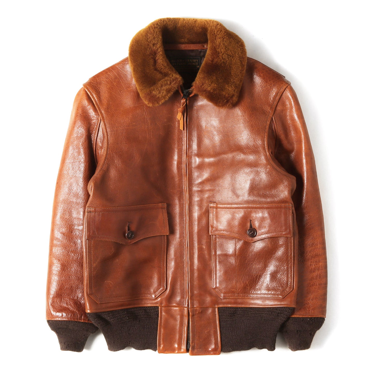 G-1 55J14 L.W.FOSTER 実名復刻 バッファローハイドレザー フライトジャケット