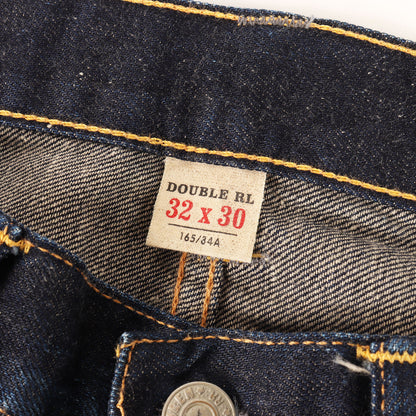 [日本産 USA製] ヴィンテージ加工 スリム デニムパンツ (JAPAN WOVEN SELVEDGE DENIM SLIM NARROW CALDWELL)