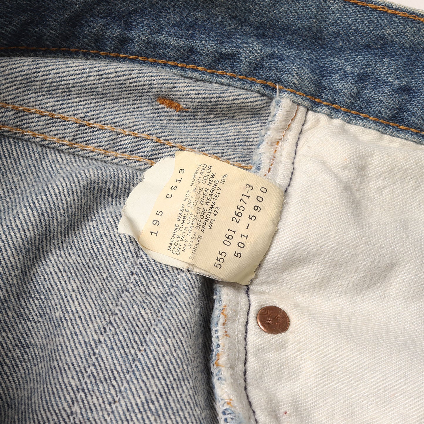 90s 501xx デニムパンツ / USA製 501-5900 バレンシア工場 ボタン裏刻印555