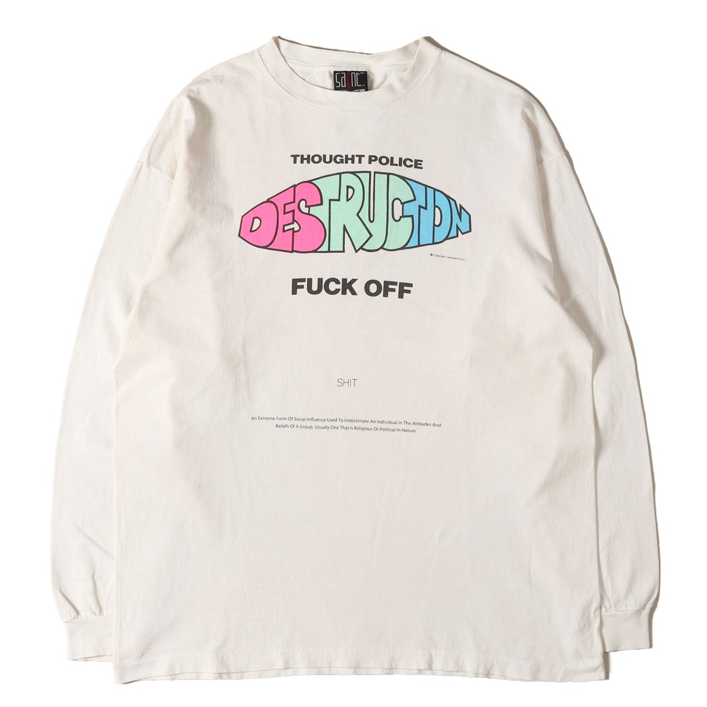 24SS ヴィンテージ加工 ロングスリーブ Tシャツ(LS TEE / DISTRUCTION)