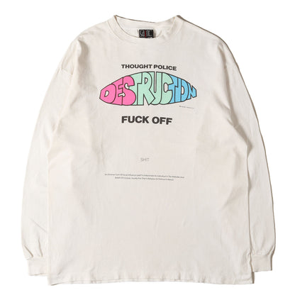 24SS ヴィンテージ加工 ロングスリーブ Tシャツ(LS TEE / DISTRUCTION)