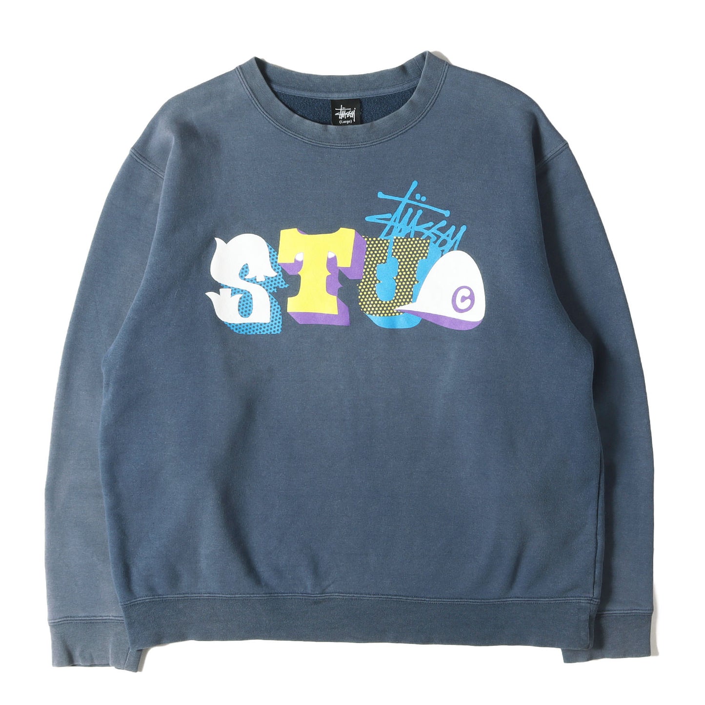 00s グラフィックプリント クルーネック ススウェット