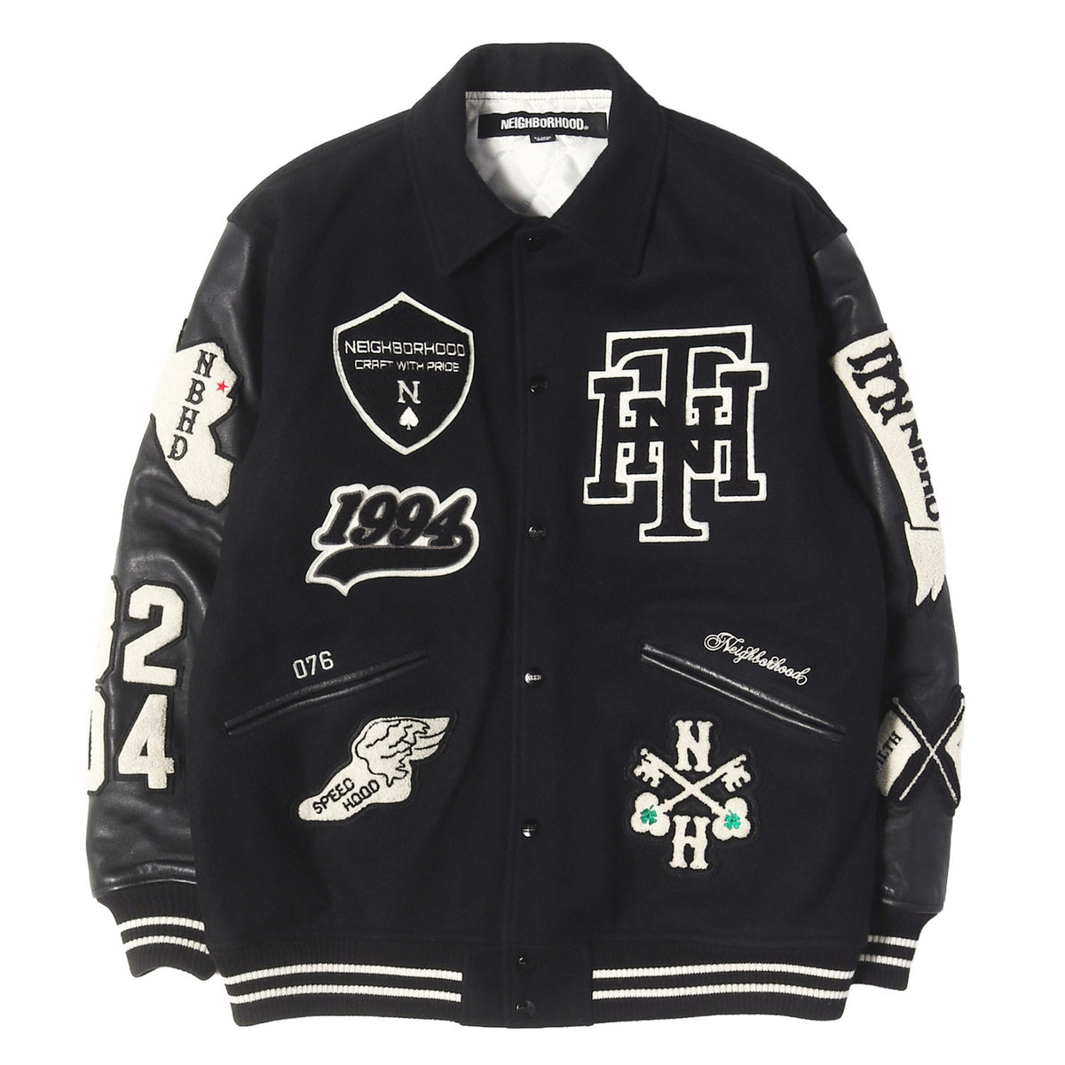 25AW 初売り限定 ワッペン付き 袖レザー メルトン スタジャン(STADIUM JACKET )