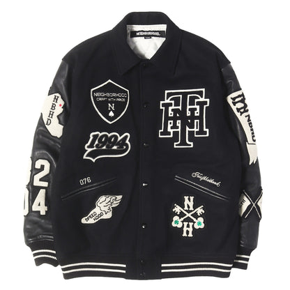 25AW 初売り限定 ワッペン付き 袖レザー メルトン スタジャン(STADIUM JACKET )