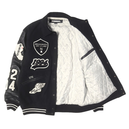 25AW 初売り限定 ワッペン付き 袖レザー メルトン スタジャン(STADIUM JACKET )