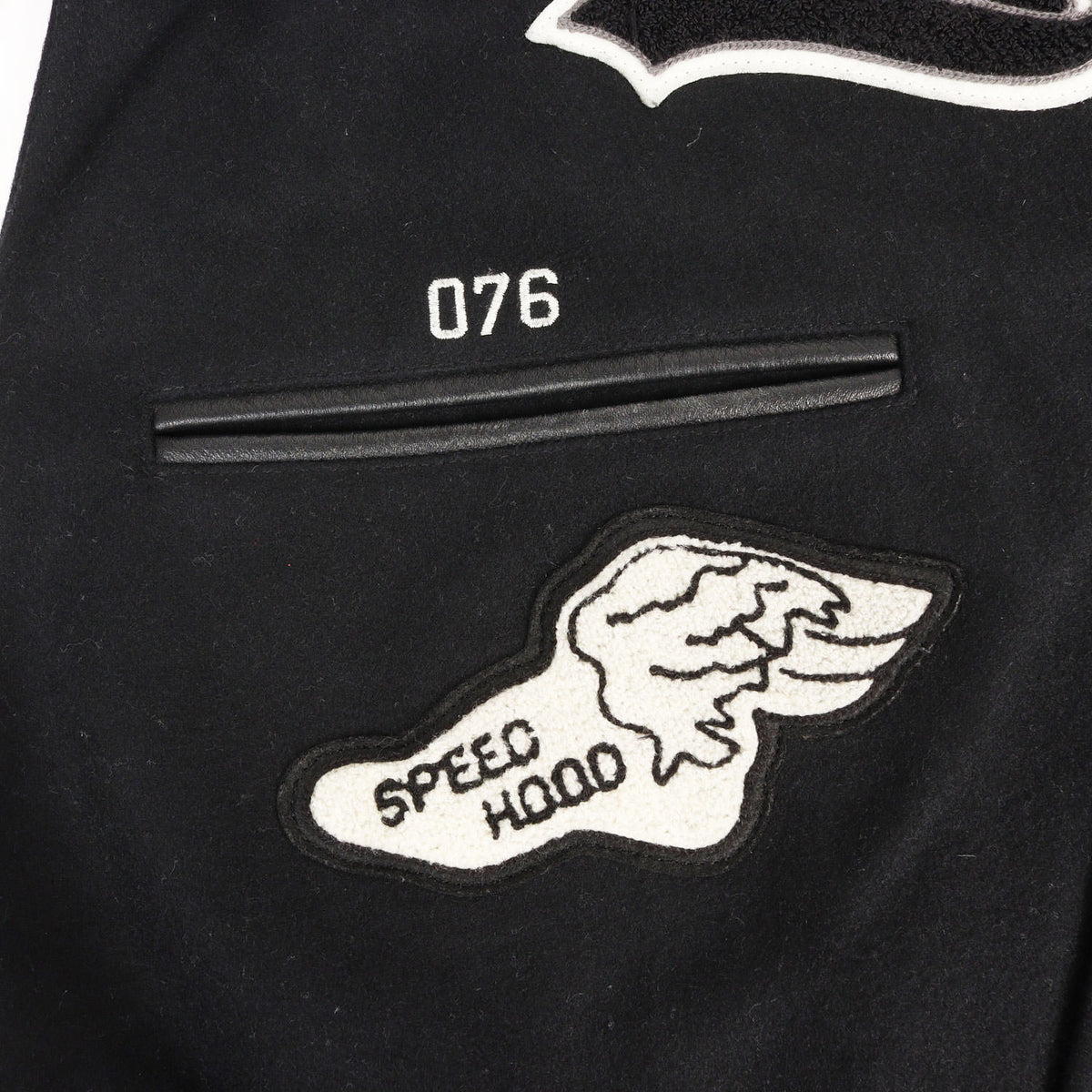 25AW 初売り限定 ワッペン付き 袖レザー メルトン スタジャン(STADIUM JACKET )