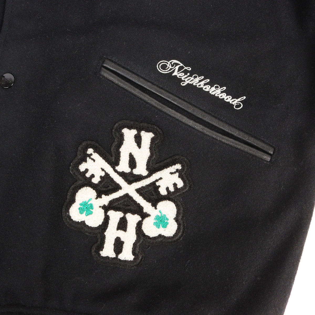 25AW 初売り限定 ワッペン付き 袖レザー メルトン スタジャン(STADIUM JACKET )