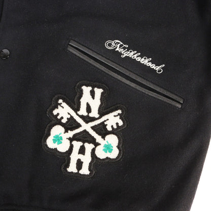 25AW 初売り限定 ワッペン付き 袖レザー メルトン スタジャン(STADIUM JACKET )