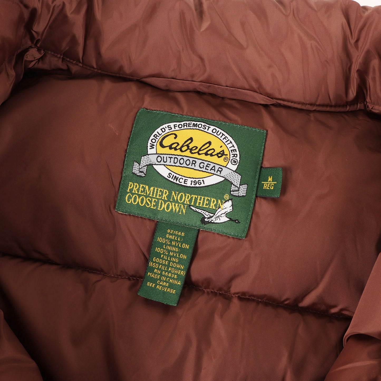 90s 650フィルパワー ナイロン ダウンベスト / Cabela's カベラス