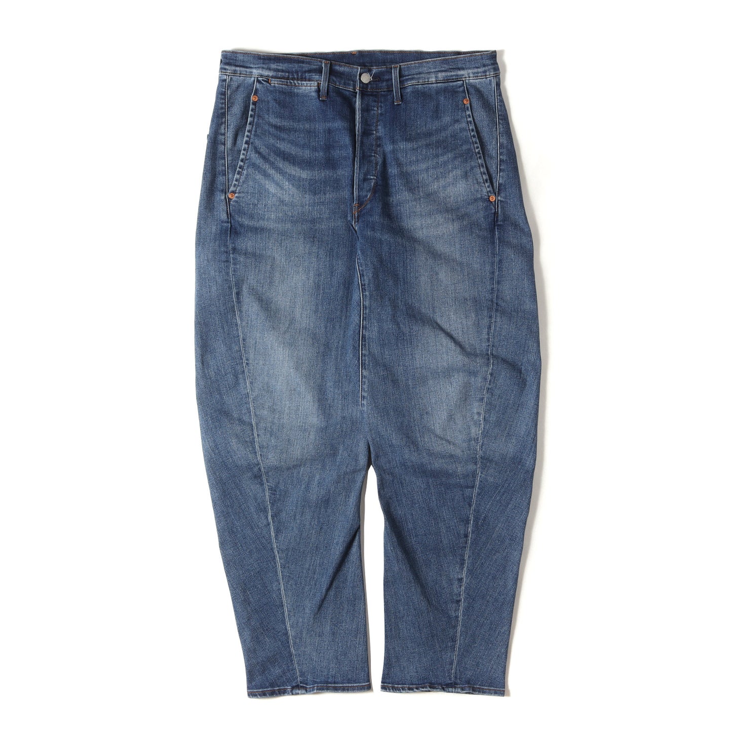 立体裁断 サルエル ストレッチ デニムパンツ / ENGINEERED JEANS 72777-0009