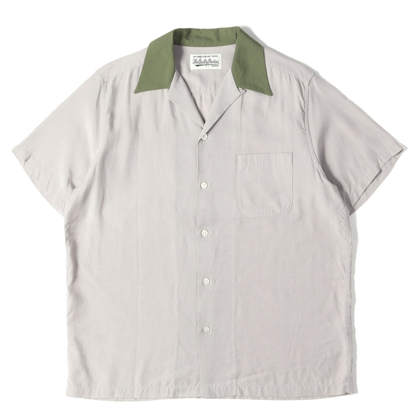 2トーン オープンカラー 半袖シャツ(50'S SHIRT)